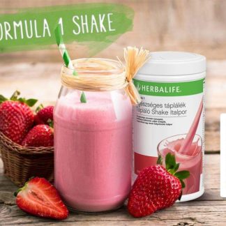 Formula 1 Tápláló Shake italpor - Epres csoda, Glutén-, Laktózmentes és Vegán